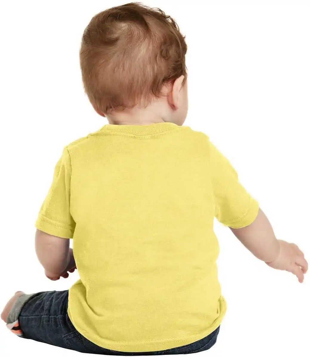 Port &amp; Company Car54i Infant Core Cotton Tee Yellow