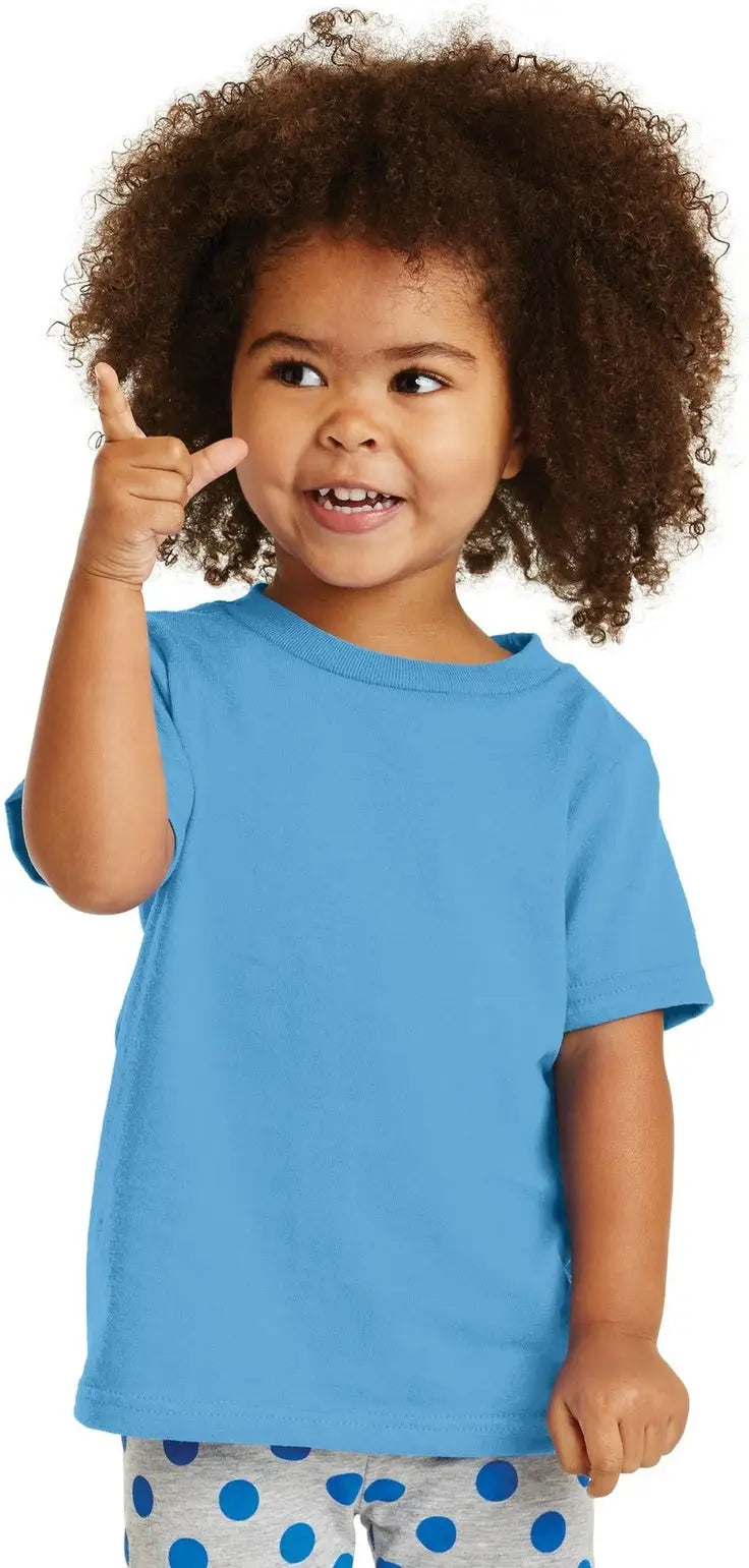 Port & Company Car54t co Toddler Core Cotton Tee - Aquatic Blue - 2