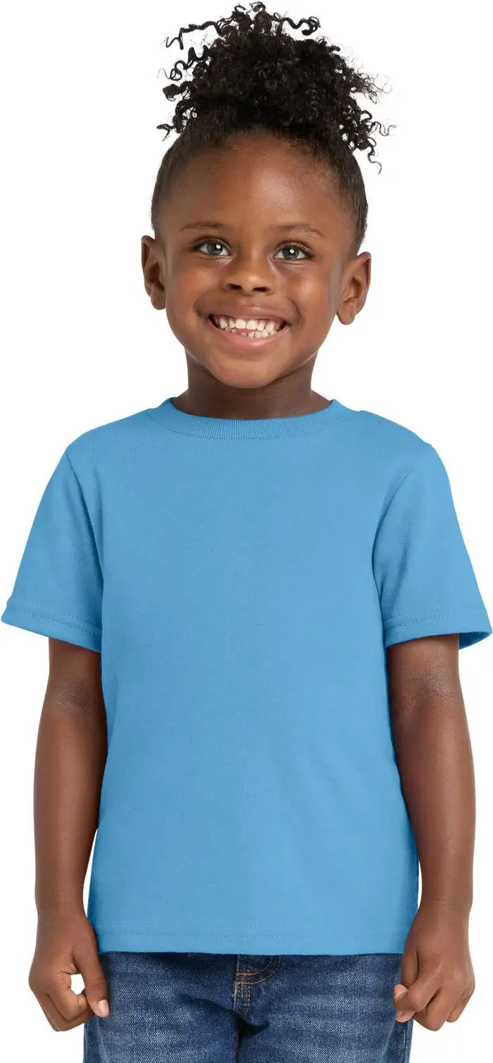 Port & Company Car54t co Toddler Core Cotton Tee - Aquatic Blue