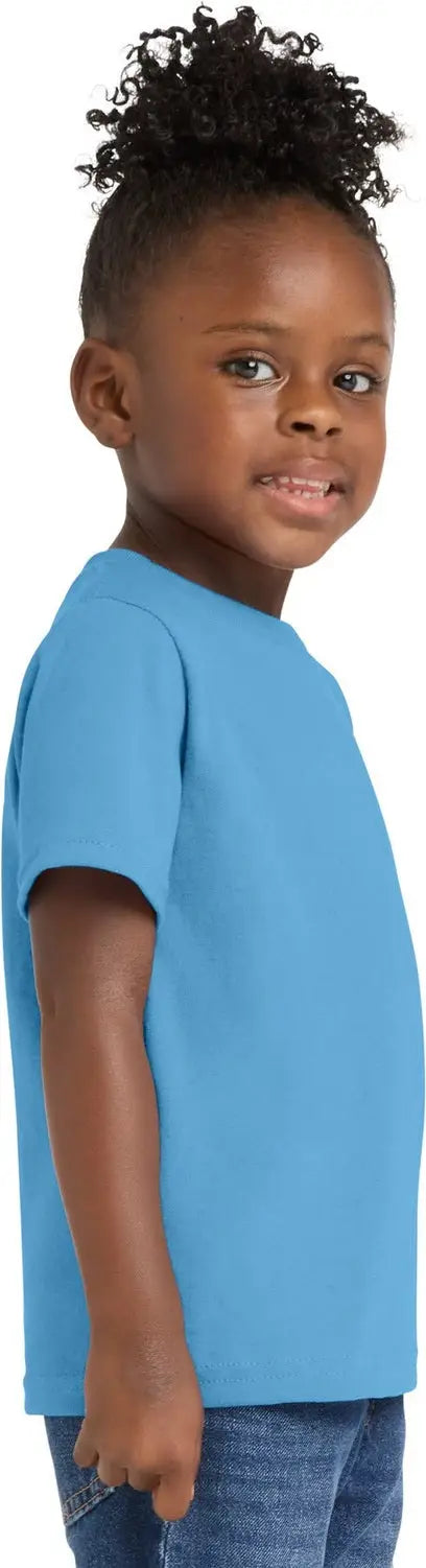 Port & Company Car54t co Toddler Core Cotton Tee - Aquatic Blue
