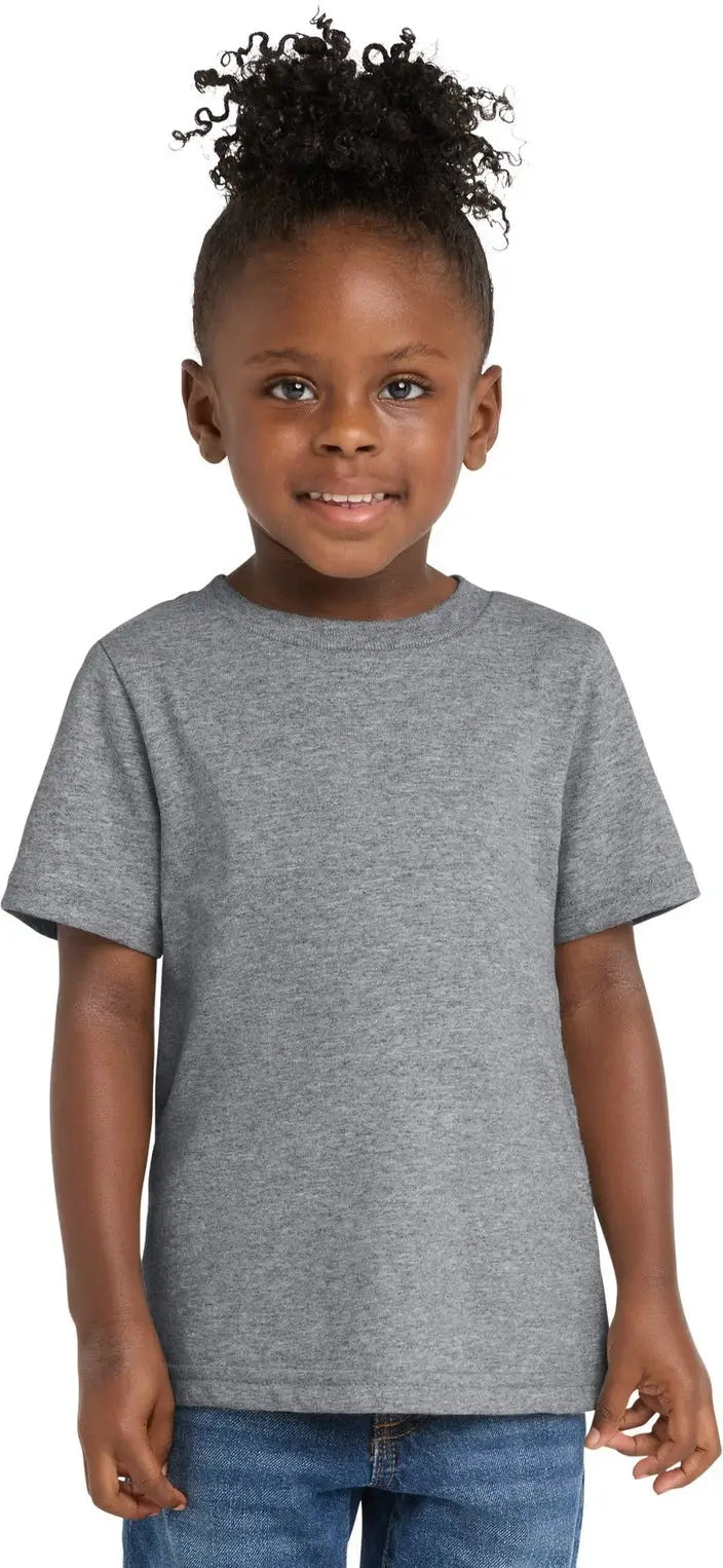 Port & Company Car54t co Toddler Core Cotton Tee - Athletic Heather