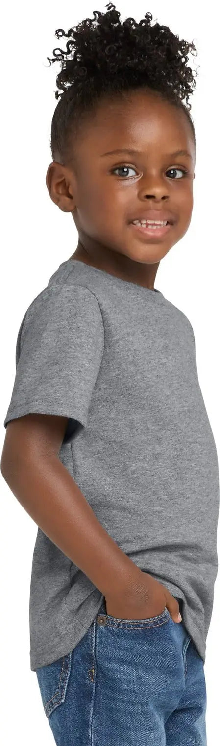 Port & Company Car54t co Toddler Core Cotton Tee - Athletic Heather
