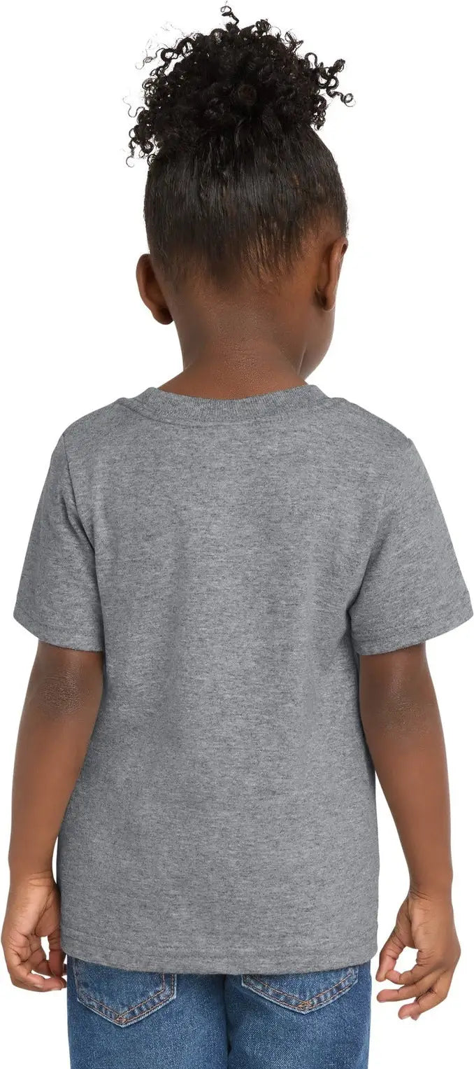 Port & Company Car54t co Toddler Core Cotton Tee - Athletic Heather