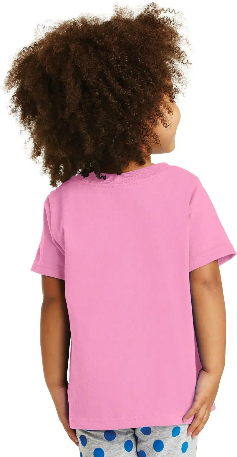Port & Company Car54t co Toddler Core Cotton Tee - Candy Pink