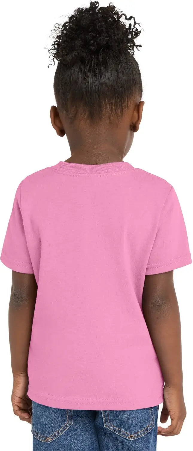Port & Company Car54t co Toddler Core Cotton Tee - Candy Pink