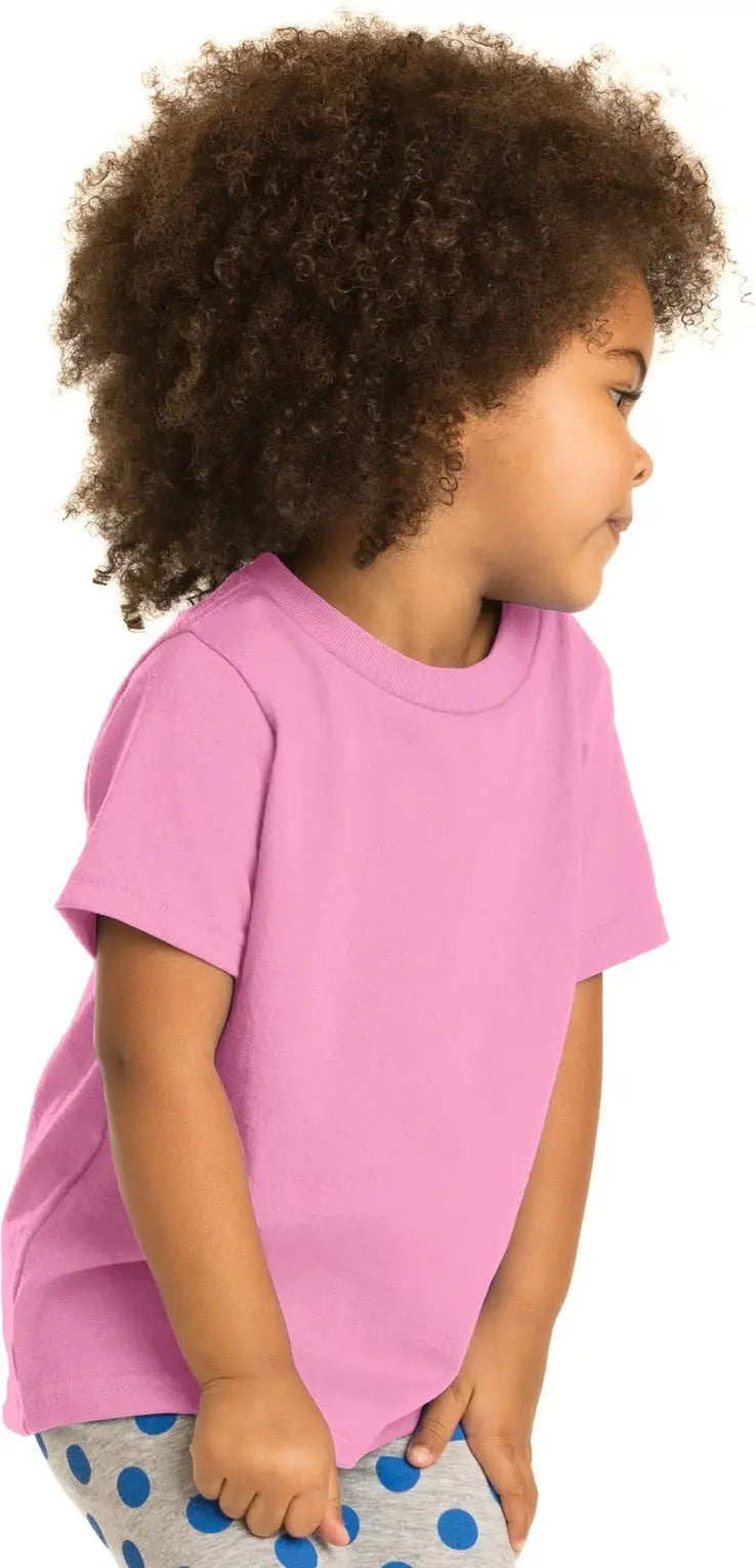 Port & Company Car54t co Toddler Core Cotton Tee - Candy Pink