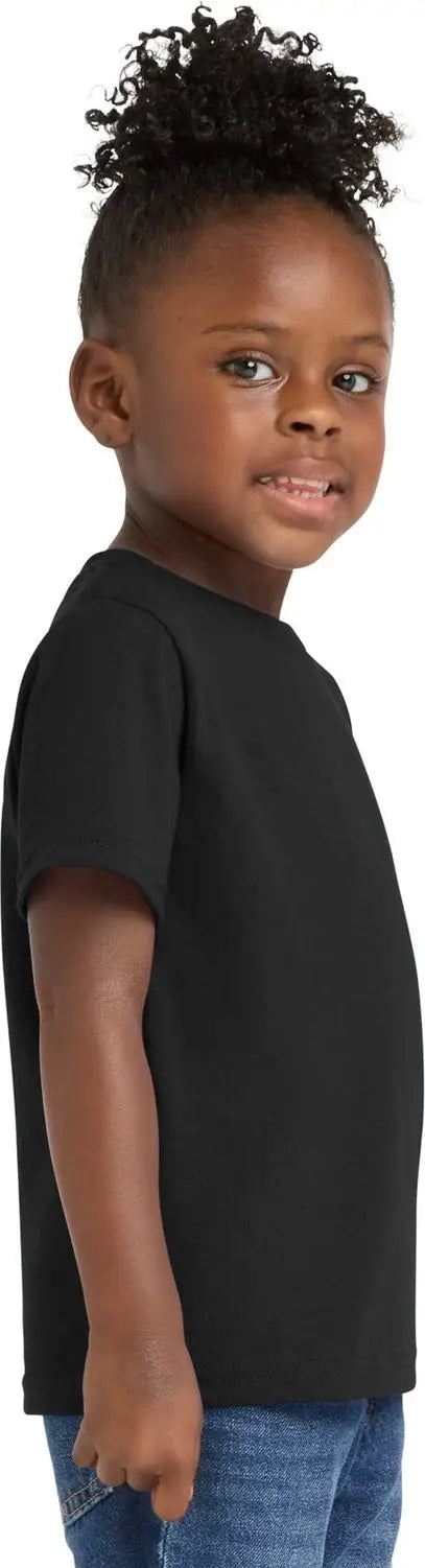Port & Company Car54t co Toddler Core Cotton Tee - Jet Black