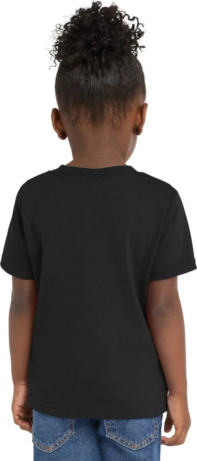 Port & Company Car54t co Toddler Core Cotton Tee - Jet Black