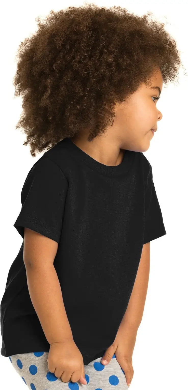 Port & Company Car54t co Toddler Core Cotton Tee - Jet Black