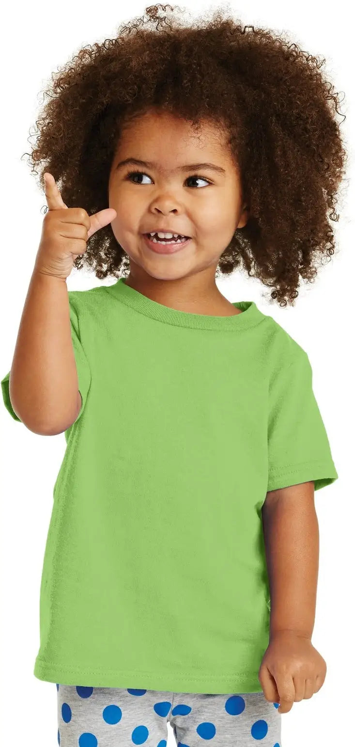 Port & Company Car54t co Toddler Core Cotton Tee - Lime