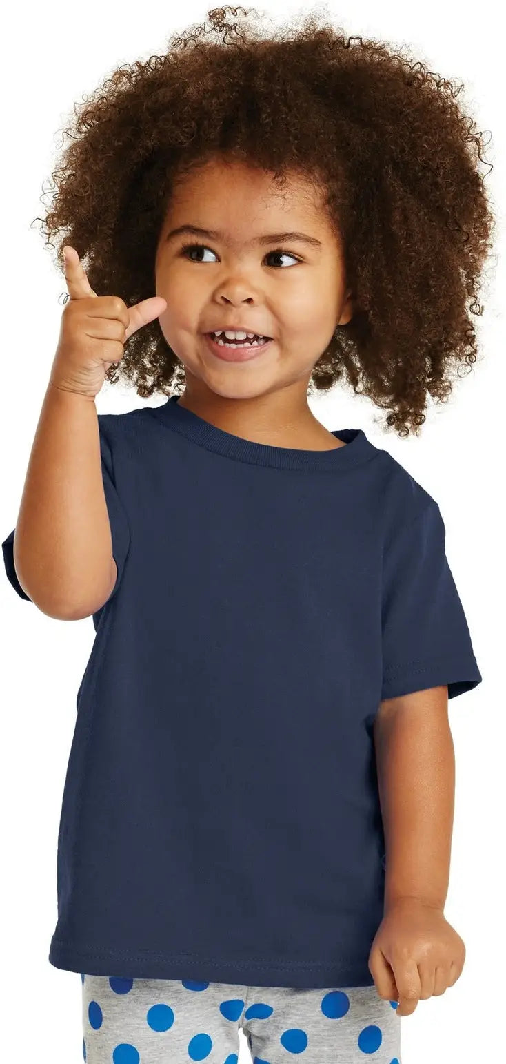 Port & Company Car54t co Toddler Core Cotton Tee - Navy