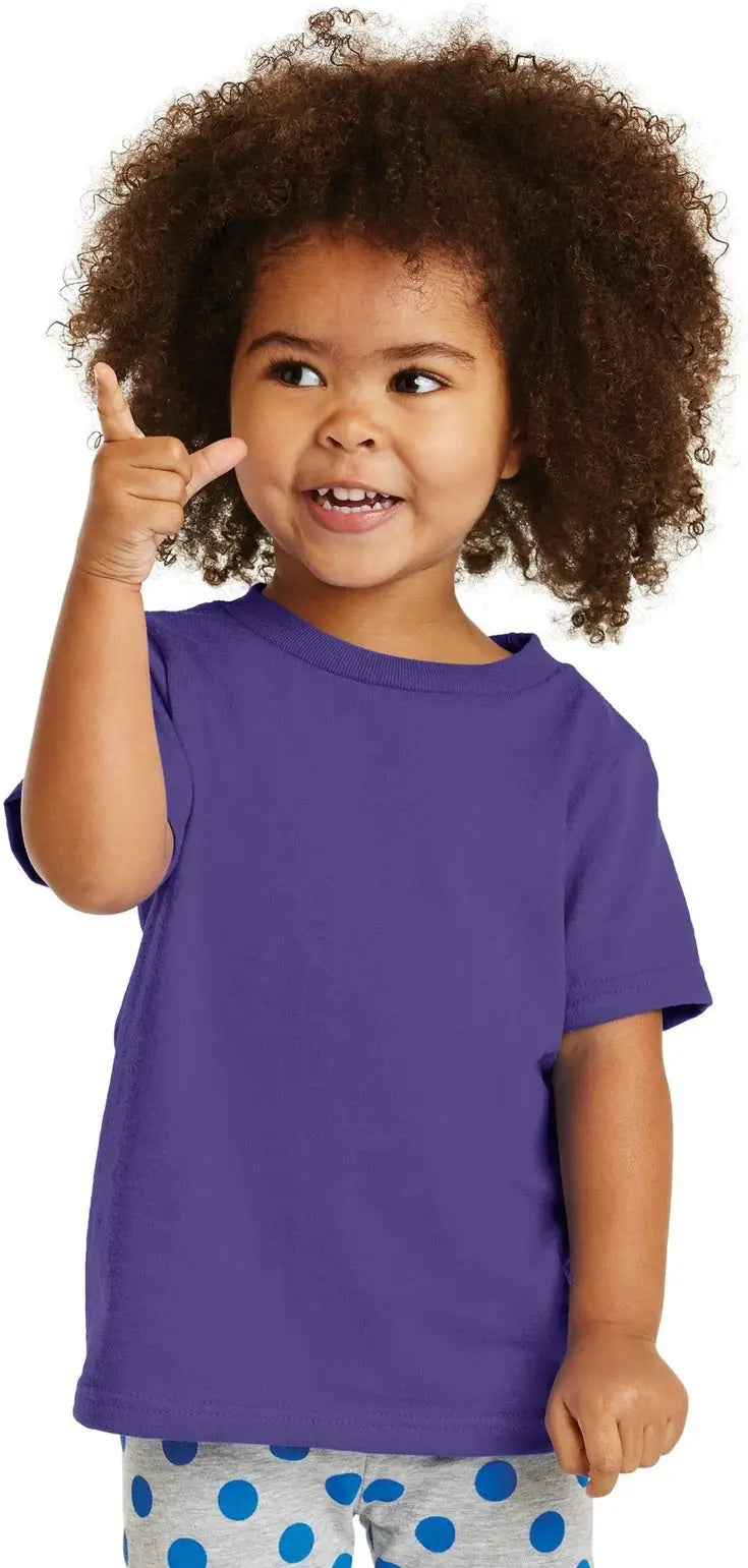 Port & Company Car54t co Toddler Core Cotton Tee - Purple - 2