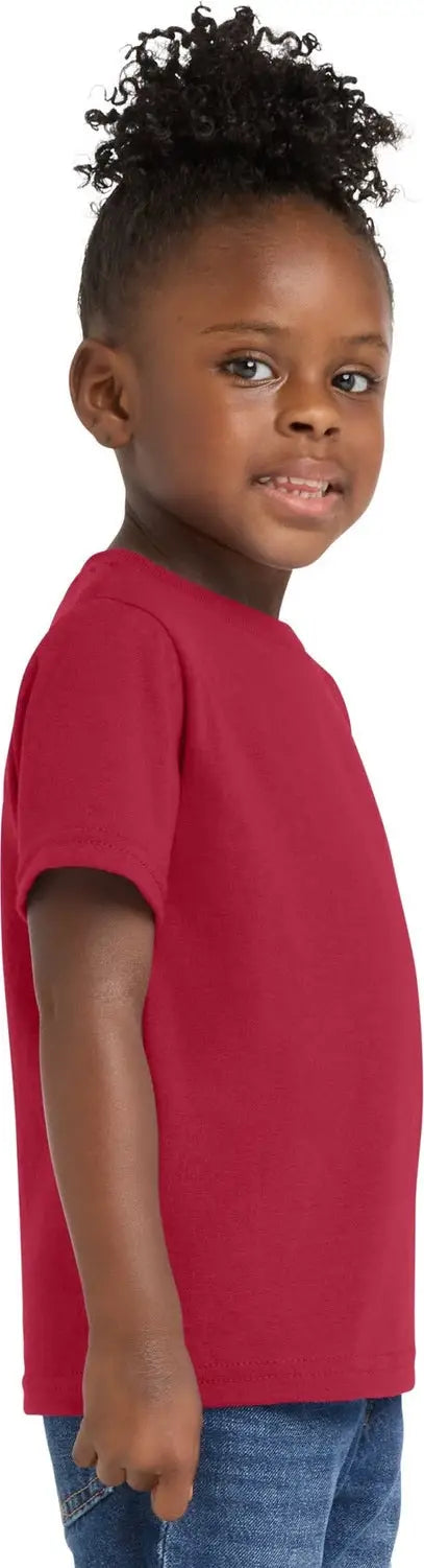 Port & Company Car54t co Toddler Core Cotton Tee - Red