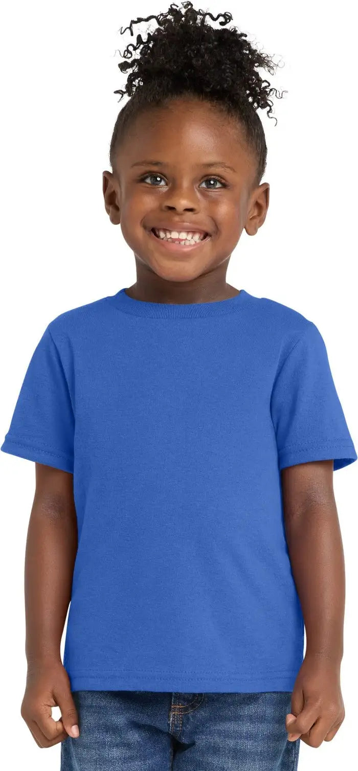 Port & Company Car54t co Toddler Core Cotton Tee - Royal