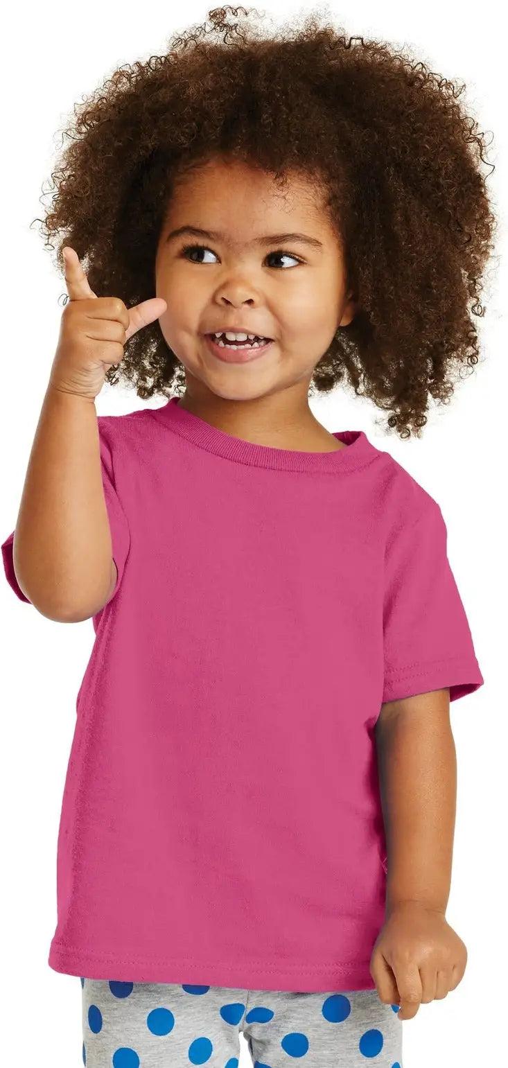 Port & Company Car54t co Toddler Core Cotton Tee - Sangria - 2