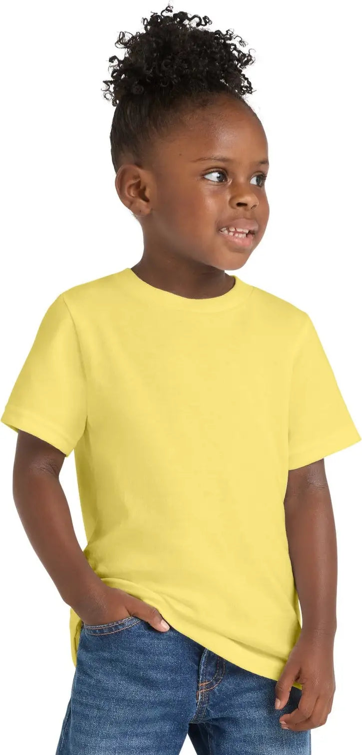 Port & Company Car54t co Toddler Core Cotton Tee - Yellow