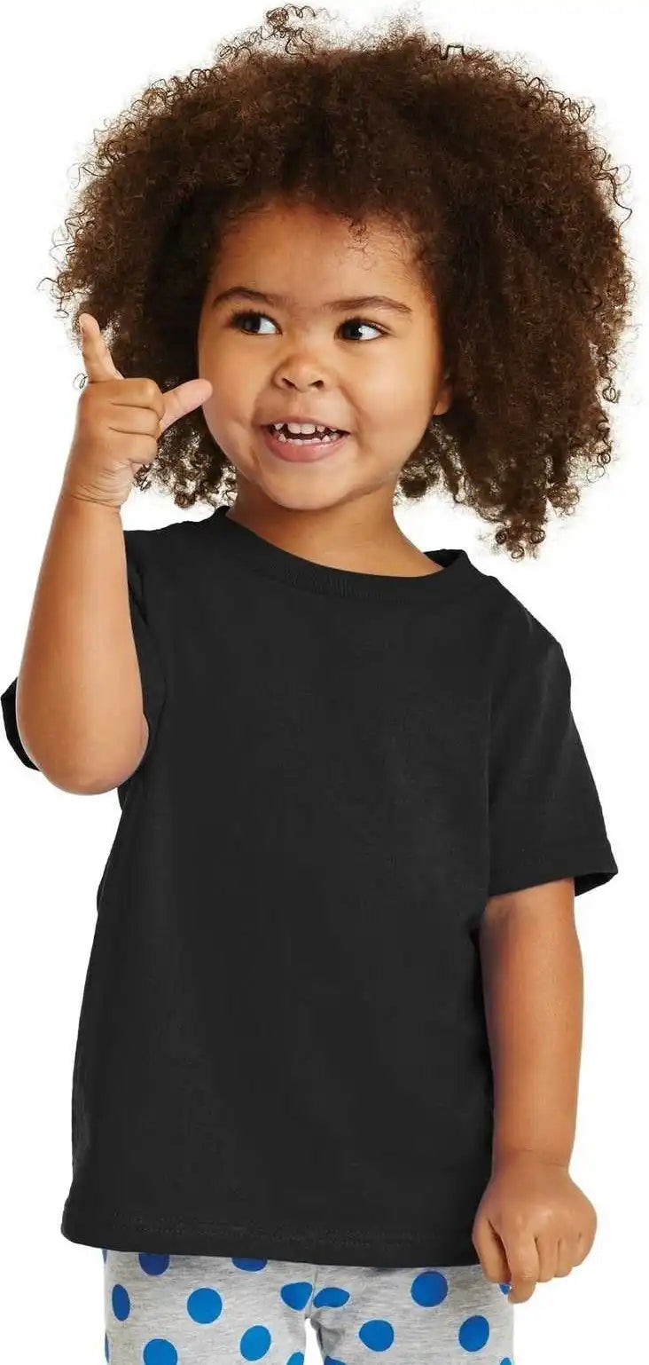 Port & Company Car54t Toddler Core Cotton Tee - Jet Black