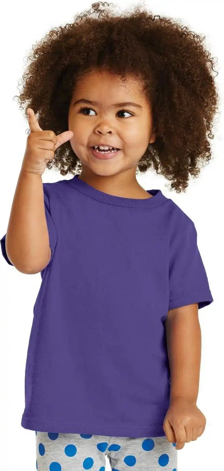 Port & Company Car54t Toddler Core Cotton Tee - Purple
