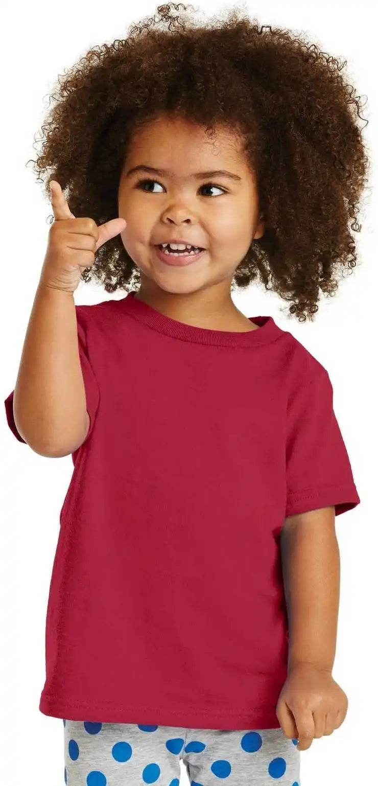 Port & Company Car54t Toddler Core Cotton Tee Red