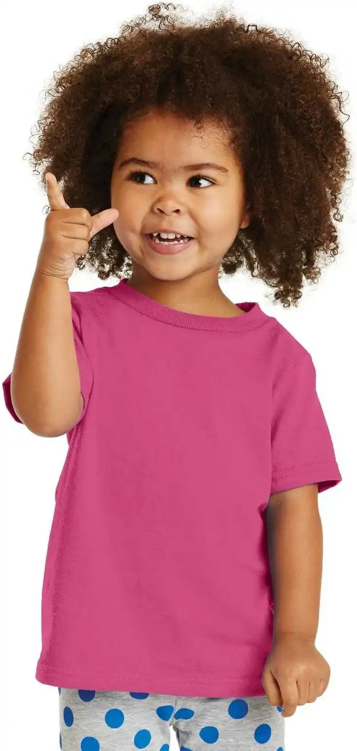Port & Company Car54t Toddler Core Cotton Tee - Sangria