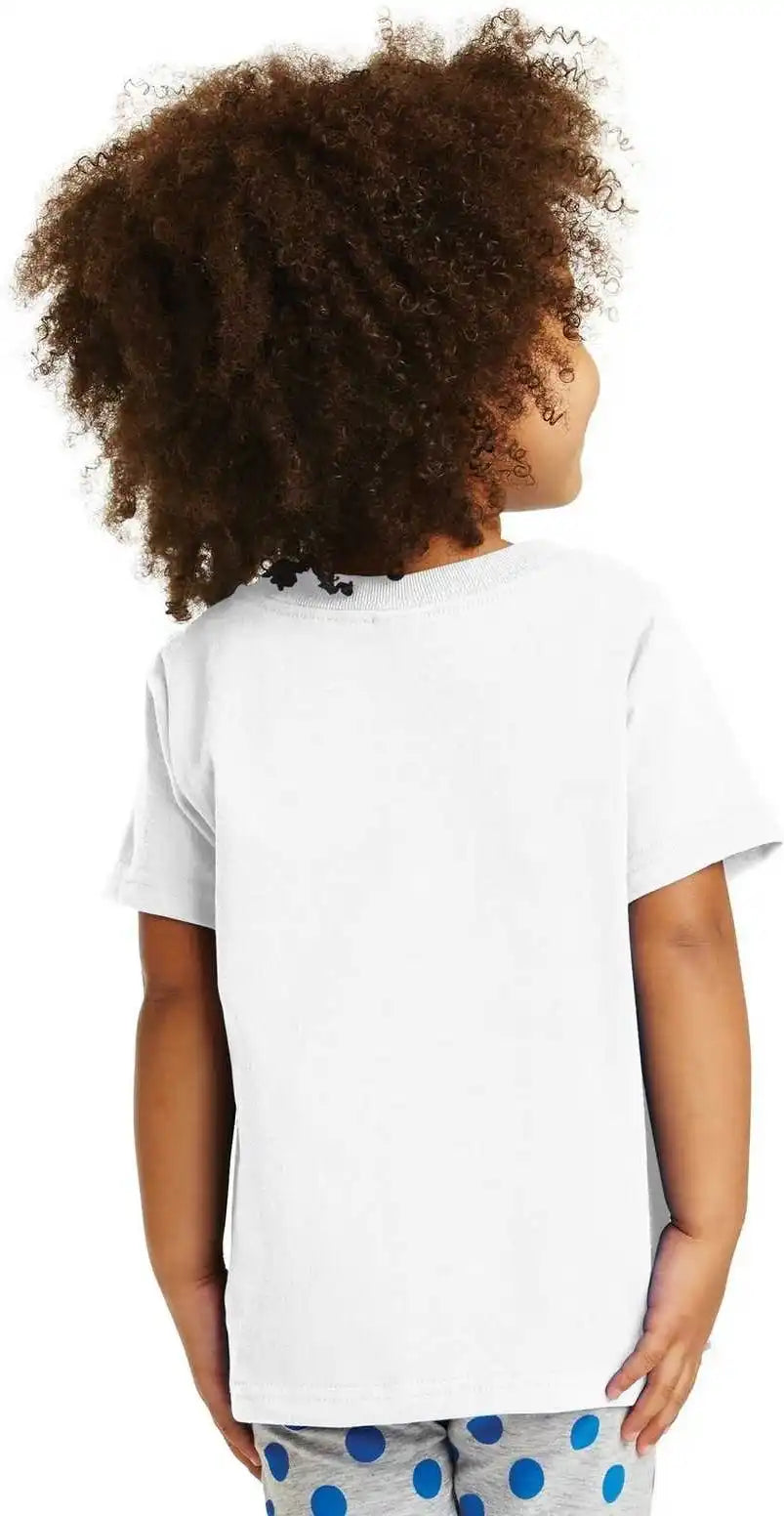 Port &amp; Company Car54t Toddler Core Cotton Tee White