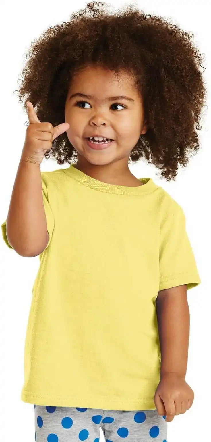 Port &amp; Company Car54t Toddler Core Cotton Tee Yellow