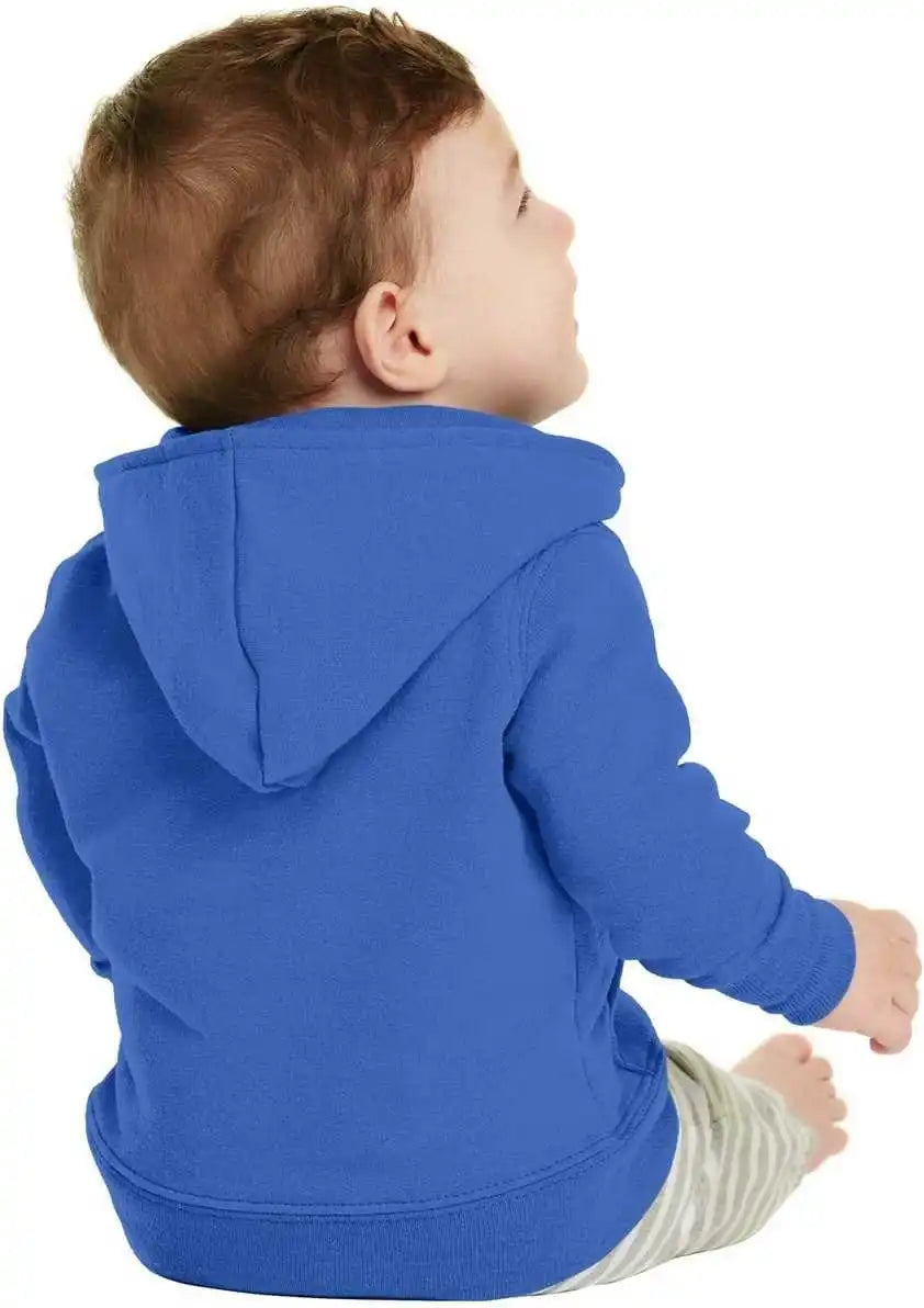 Port & Company Car78izh Infant Core Fleece Full-zip Hooded Sweatshirt - Royal