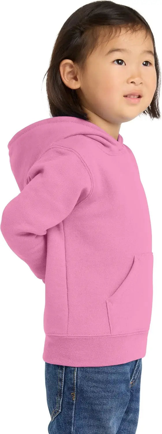 Port & Company Car78th co Toddler Core Fleece Pullover Hooded Sweatshirt - Candy Pink