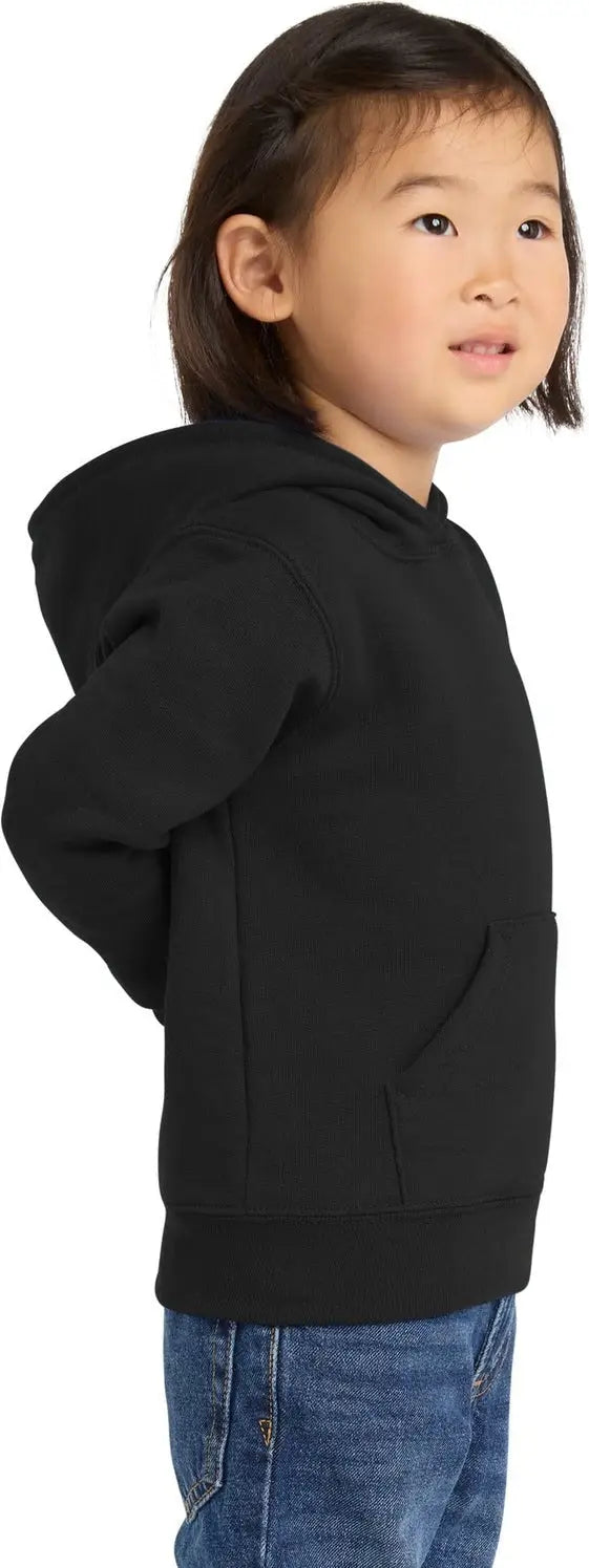 Port & Company Car78th co Toddler Core Fleece Pullover Hooded Sweatshirt - Jet Black