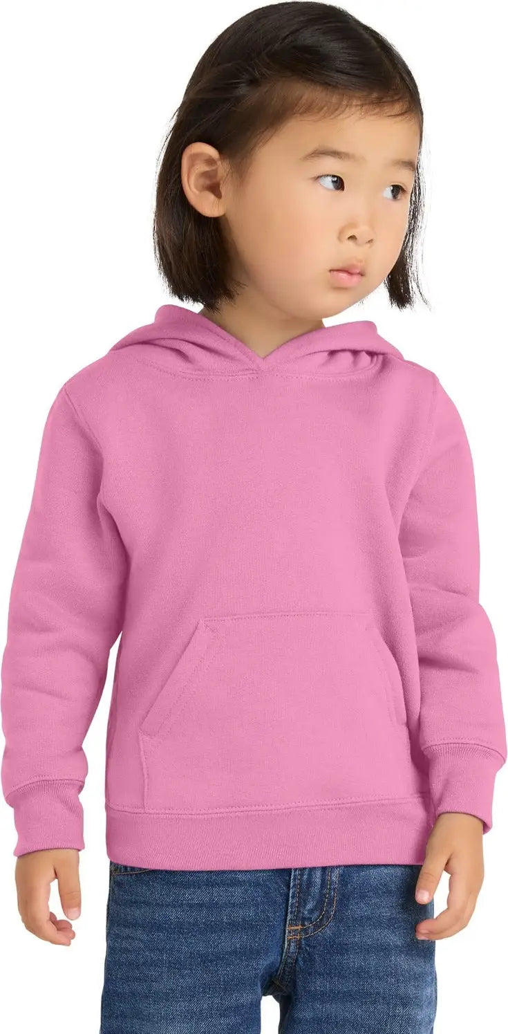 Port & Company Car78th co Toddler Core Fleece Pullover Hooded Sweatshirt - Candy Pink