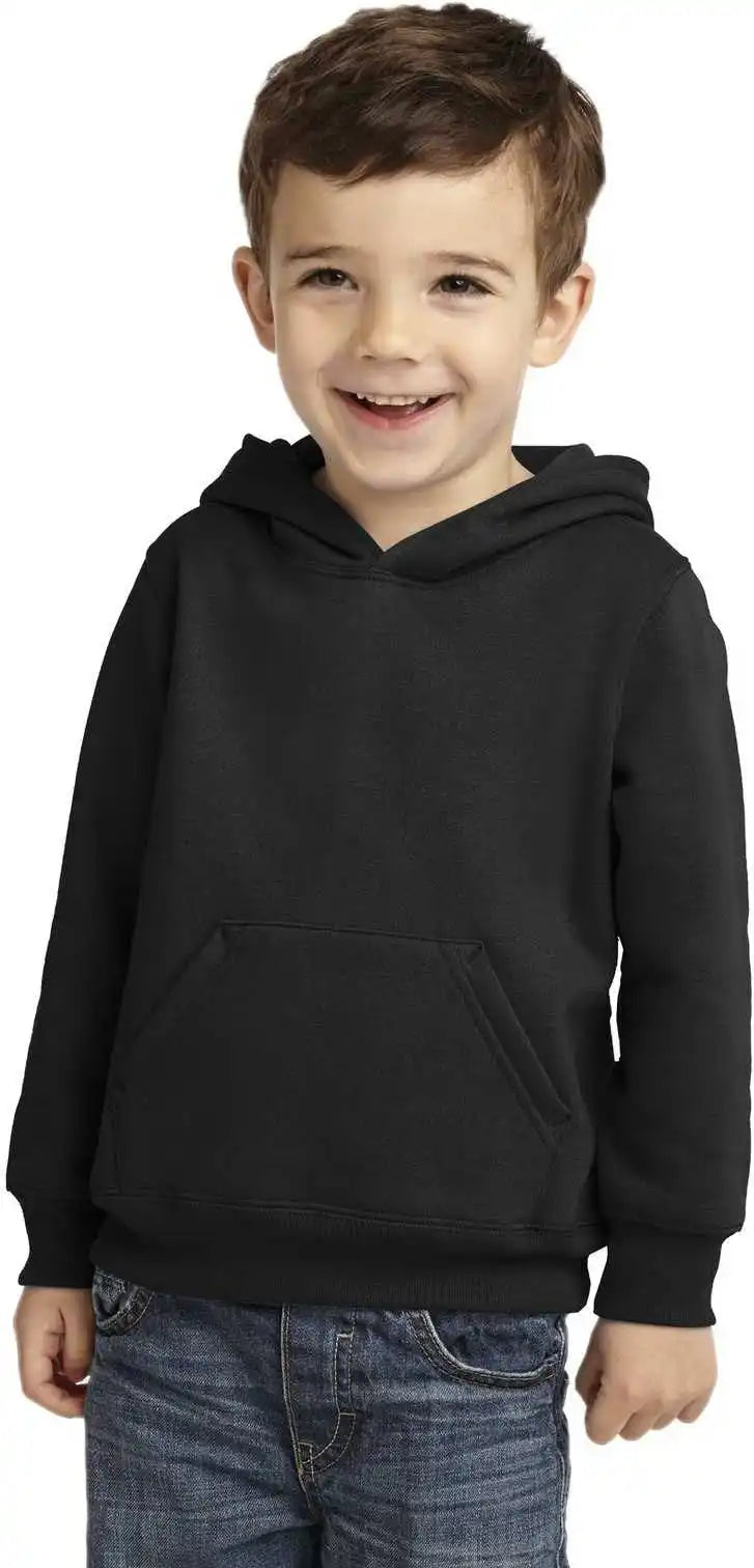 Port &amp; Company Car78th Toddler Core Fleece Pullover Hooded Sweatshirt Jet Black