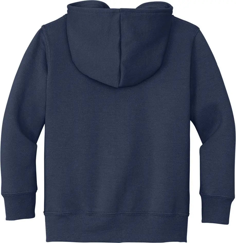 Port & Company Car78tzh co Toddler Core Fleece Full-zip Hooded Sweatshirt - Navy - 2