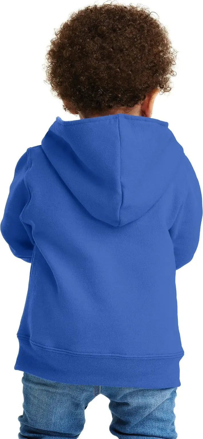 Port & Company Car78tzh co Toddler Core Fleece Full-zip Hooded Sweatshirt - Royal