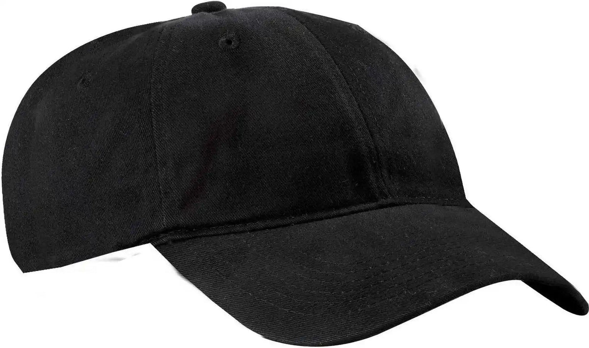Port &amp; Company Cp77 Brushed Twill Low Profile Cap Black / one Size Fits Most