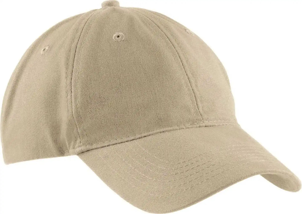 Port & Company Cp77 Brushed Twill Low Profile Cap - Khaki - one Size Fits Most