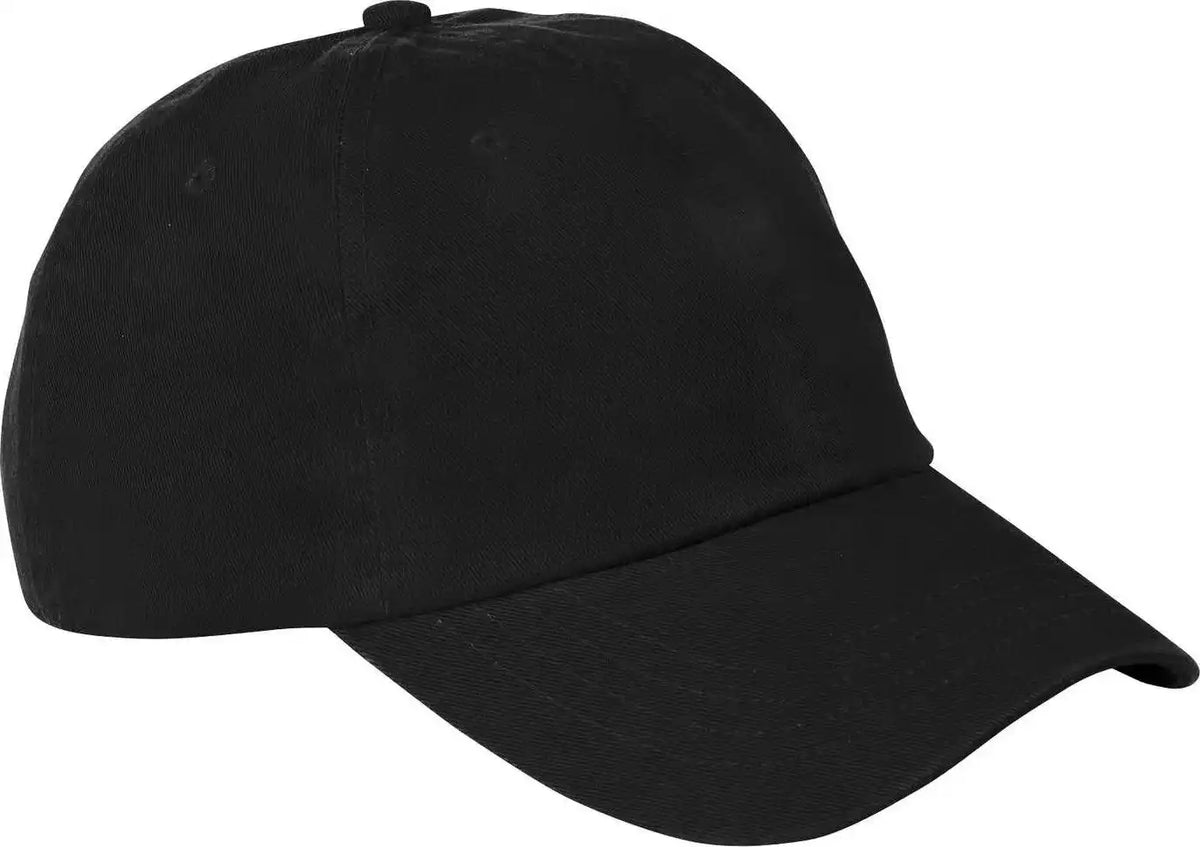Port &amp; Company Cp78 Washed Twill Cap Black / one Size Fits Most