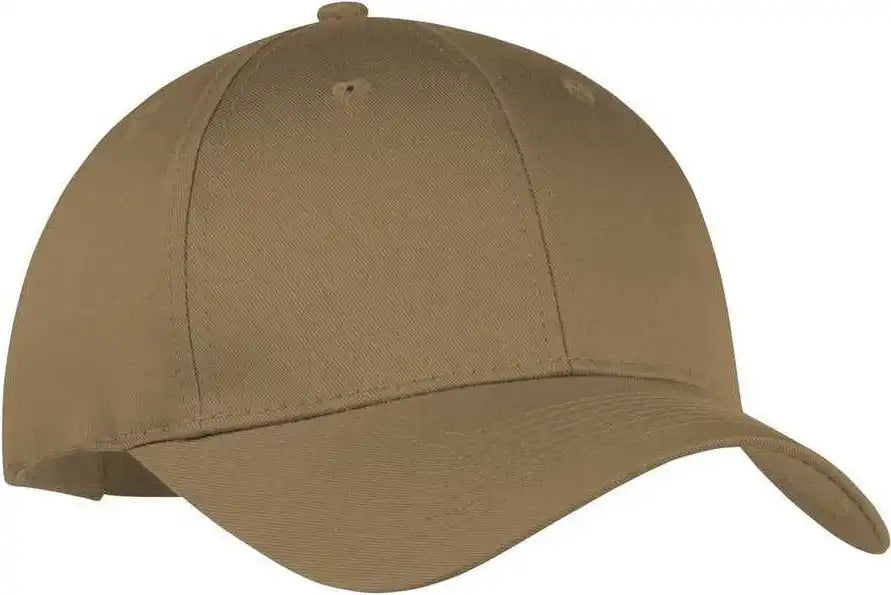 Port &amp; Company Cp80 Companysix Panel Twill Cap Coyote Brown / one Size Fits Most