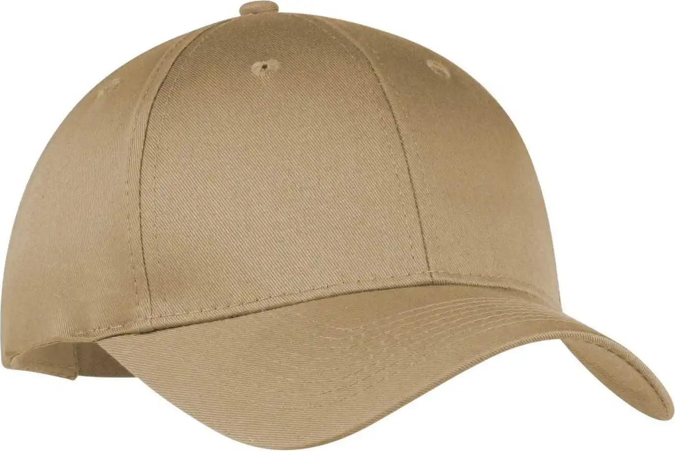 Port & Company Cp80 Companysix-panel Twill Cap - Khaki - one Size Fits Most