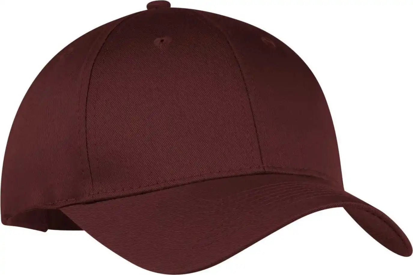 Port & Company Cp80 Companysix-panel Twill Cap - Maroon - one Size Fits Most