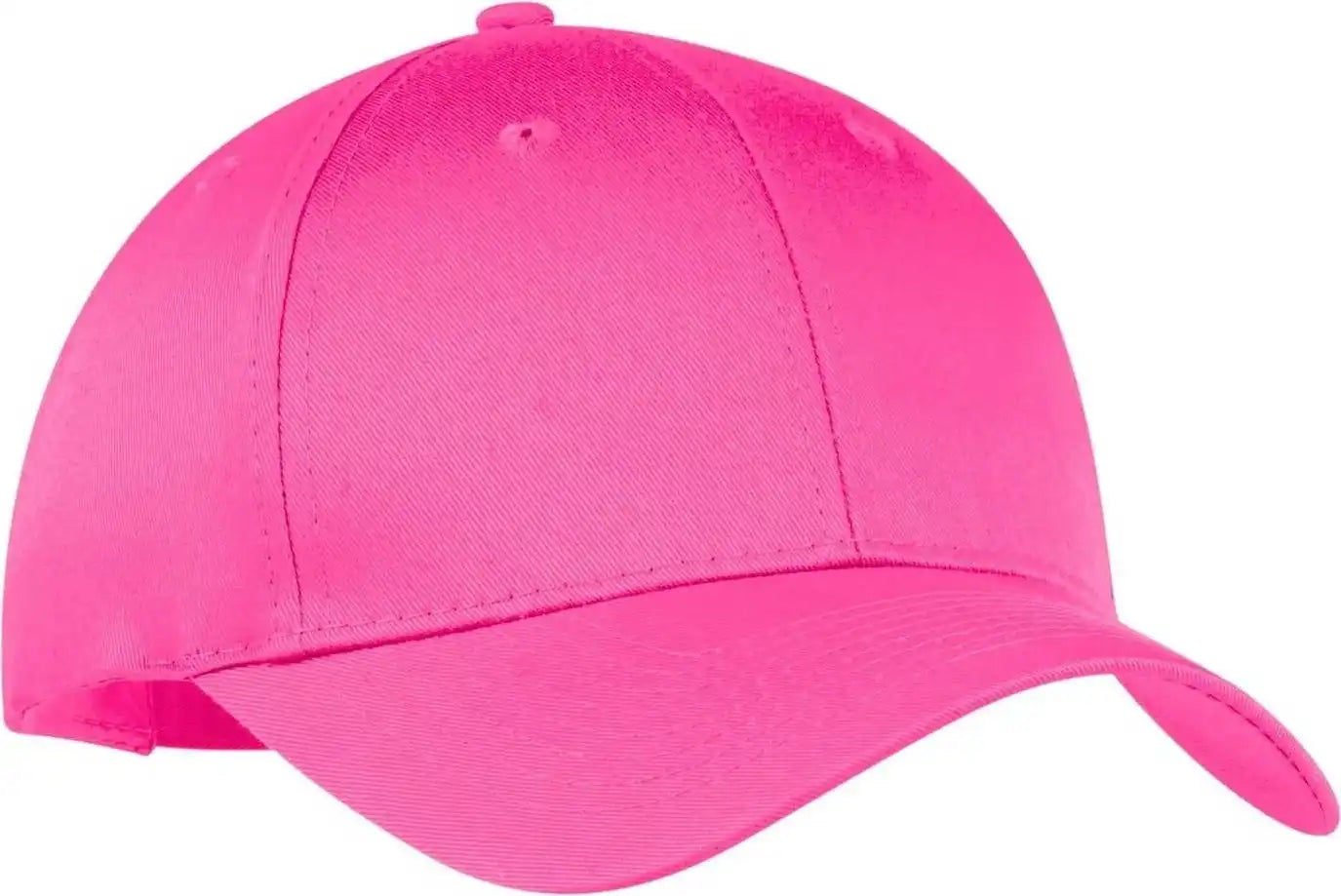 Port & Company Cp80 Companysix-panel Twill Cap - Neon Pink - one Size Fits Most