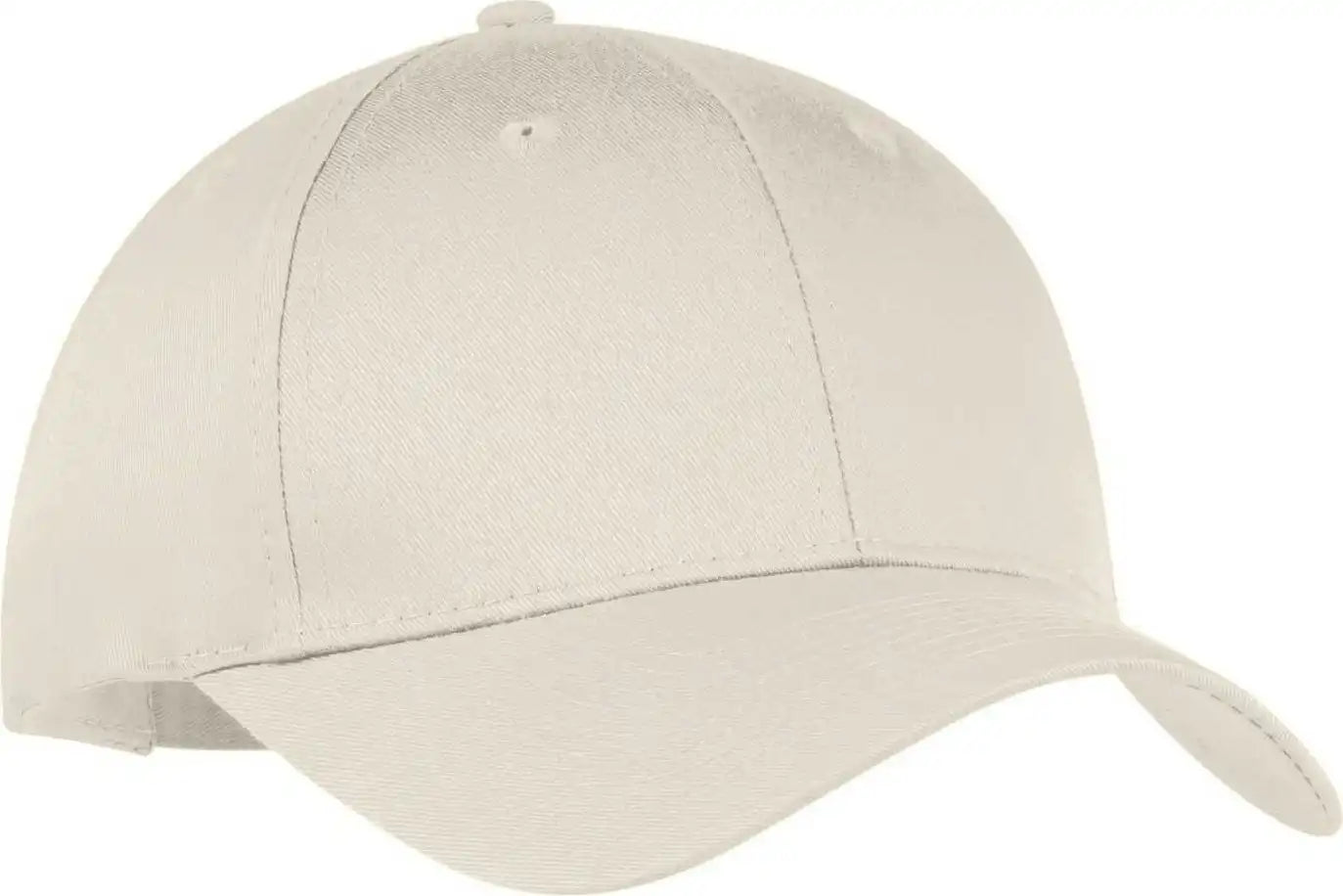 Port & Company Cp80 Companysix-panel Twill Cap - Oyster - Ivory / one Size Fits Most