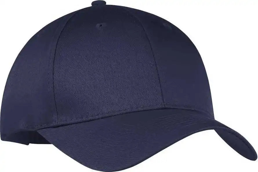 Port & Company Cp80 Companysix-panel Twill Cap - True Navy - one Size Fits Most