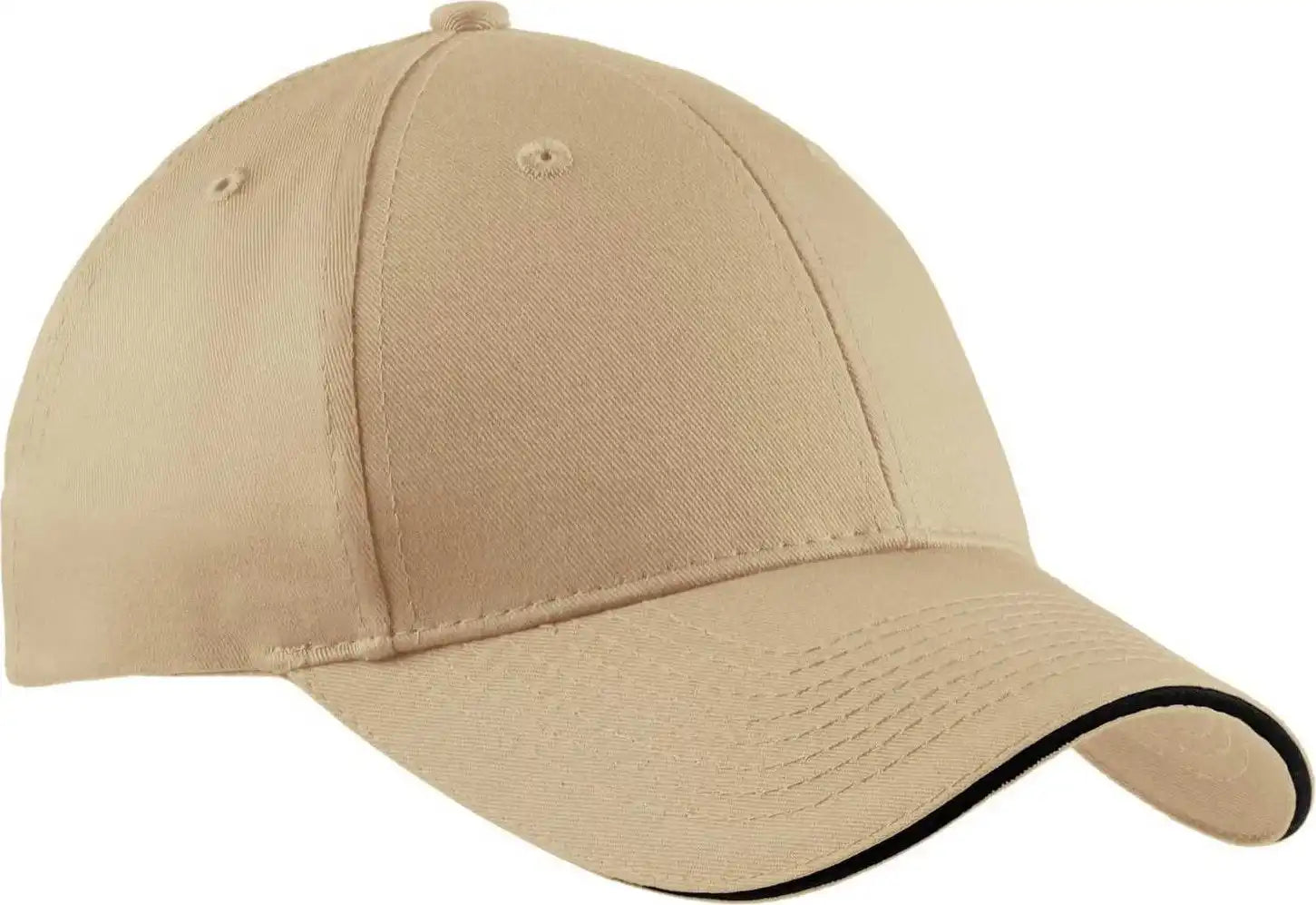 Port & Company Cp85 Companysandwich Bill Cap - Stone Black - one Size Fits Most