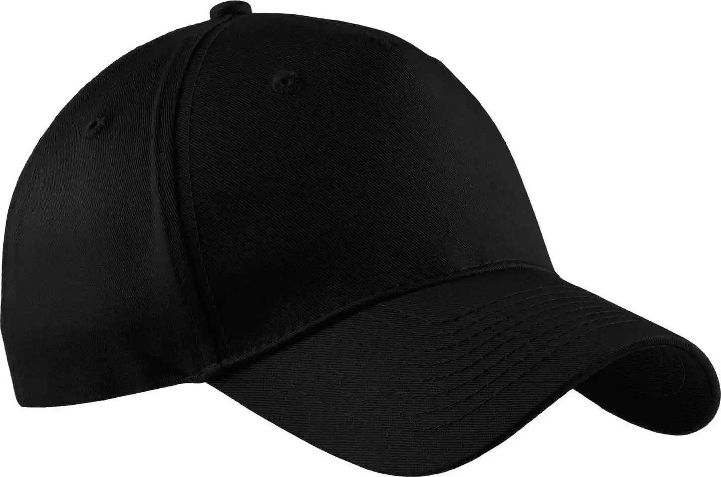Port & Company Cp86 Five-panel Twill Cap - Black - one Size Fits Most