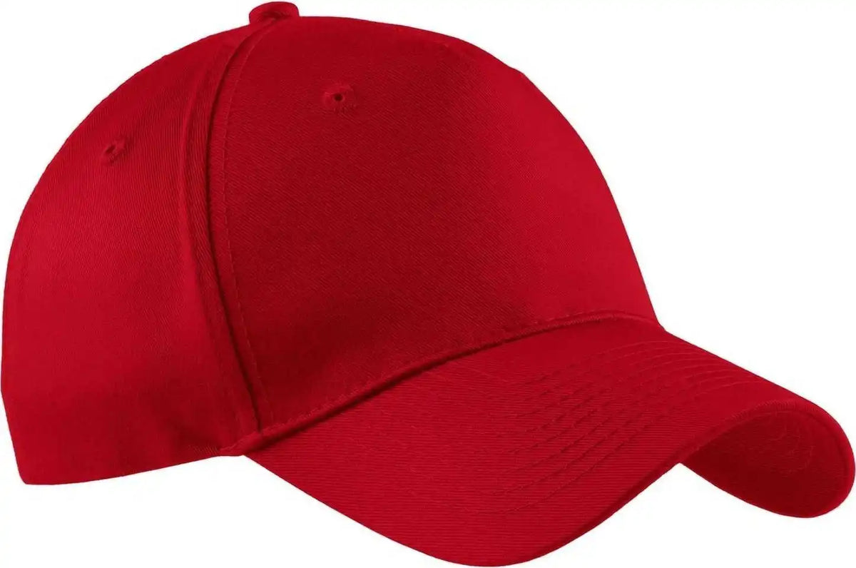 Port &amp; Company Cp86 Five Panel Twill Cap Red / one Size Fits Most