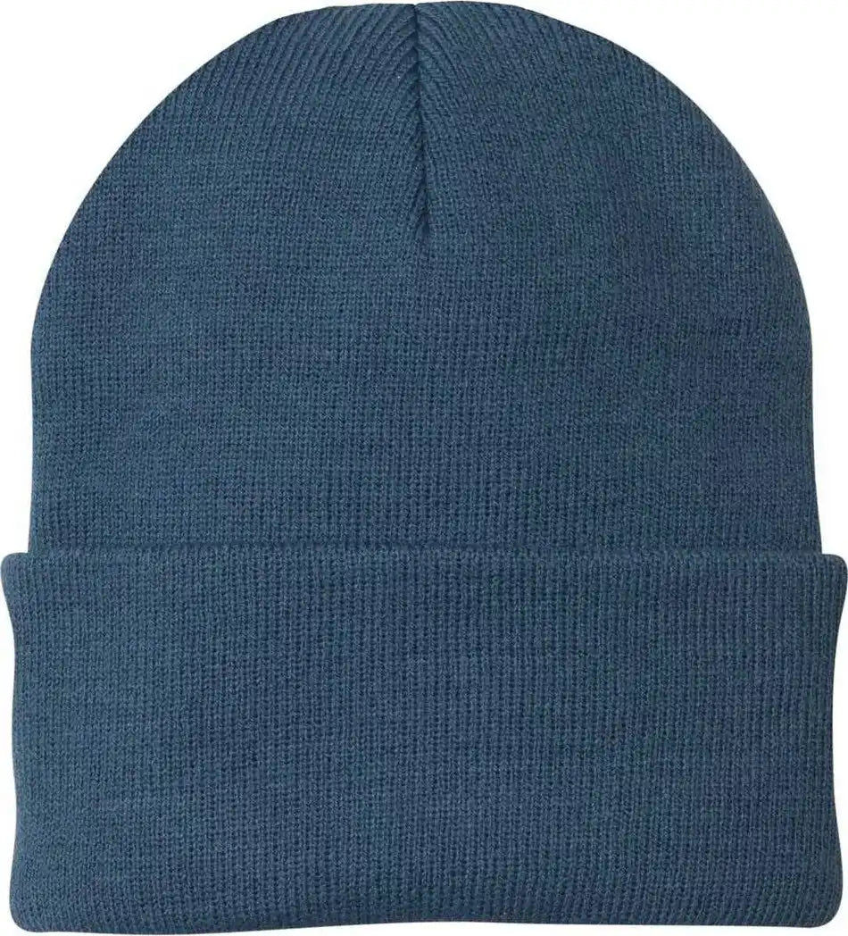 Port &amp; Company Cp90 Knit Cap with Cuff - Millennium Blue - one Size Fits Most