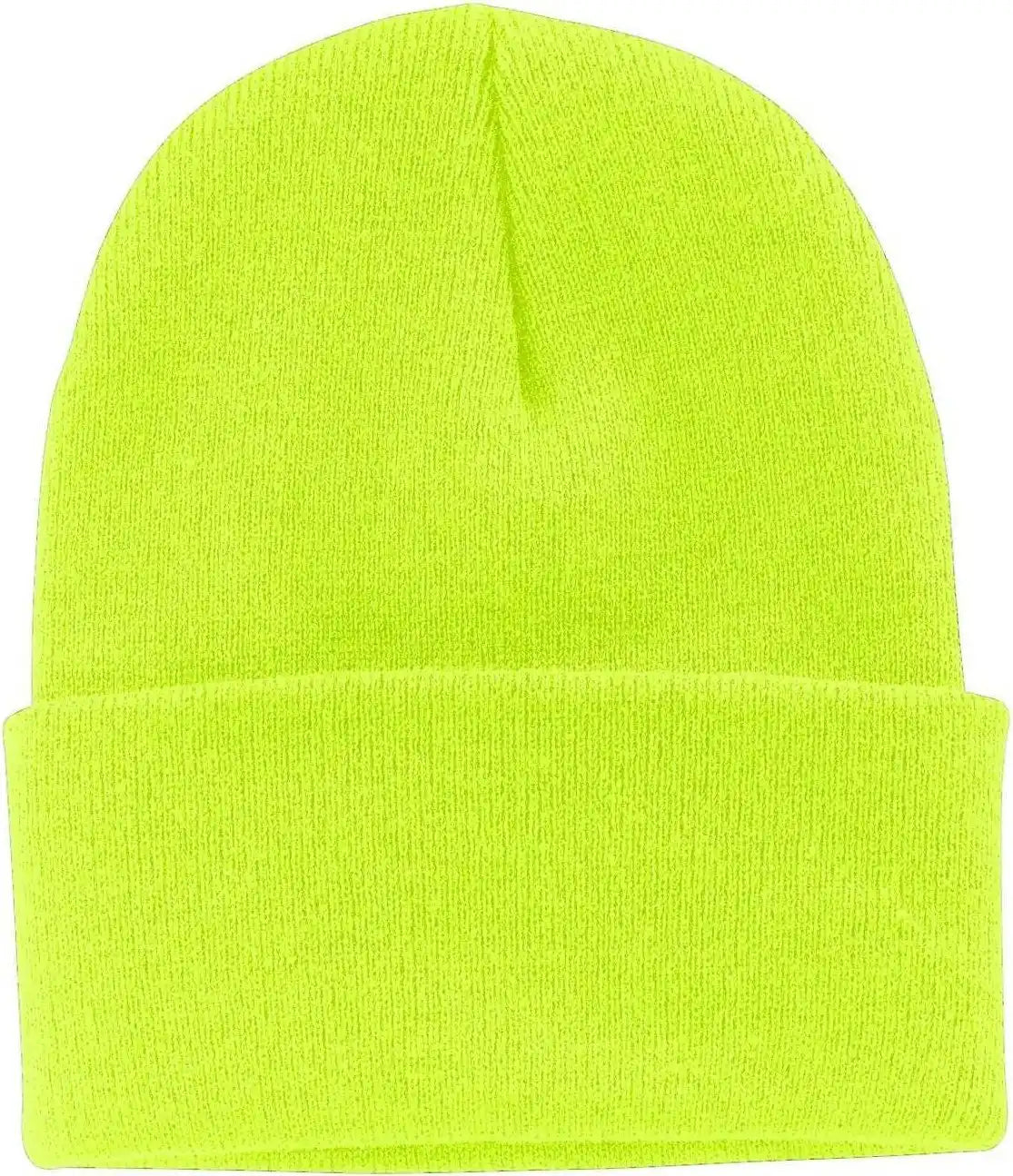 Port &amp; Company Cp90 Knit Cap with Cuff - Neon Yellow - one Size Fits Most