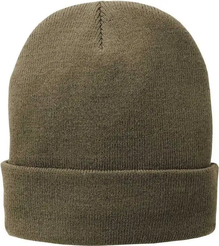 Port & Company Cp90l Fleece-lined Knit Cap - Coyote Brown - Adult Osfm