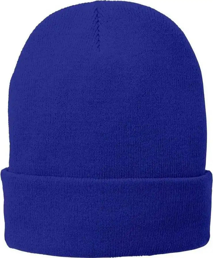 Port & Company Cp90l Fleece-lined Knit Cap with Cuff - Athletic Royal - one Size Fits Most