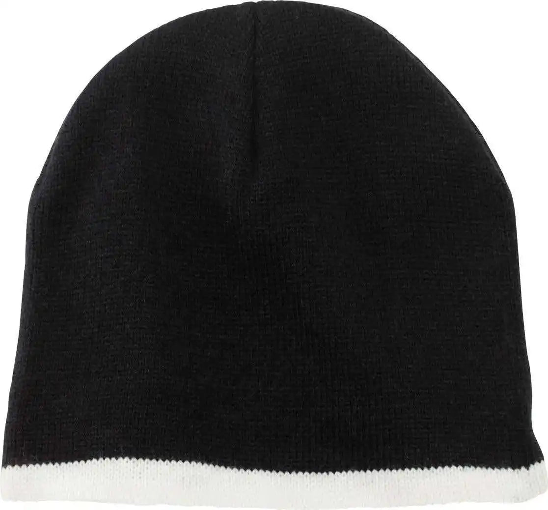 Port & Company Cp91 Beanie Cap - Black Natural - one Size Fits Most